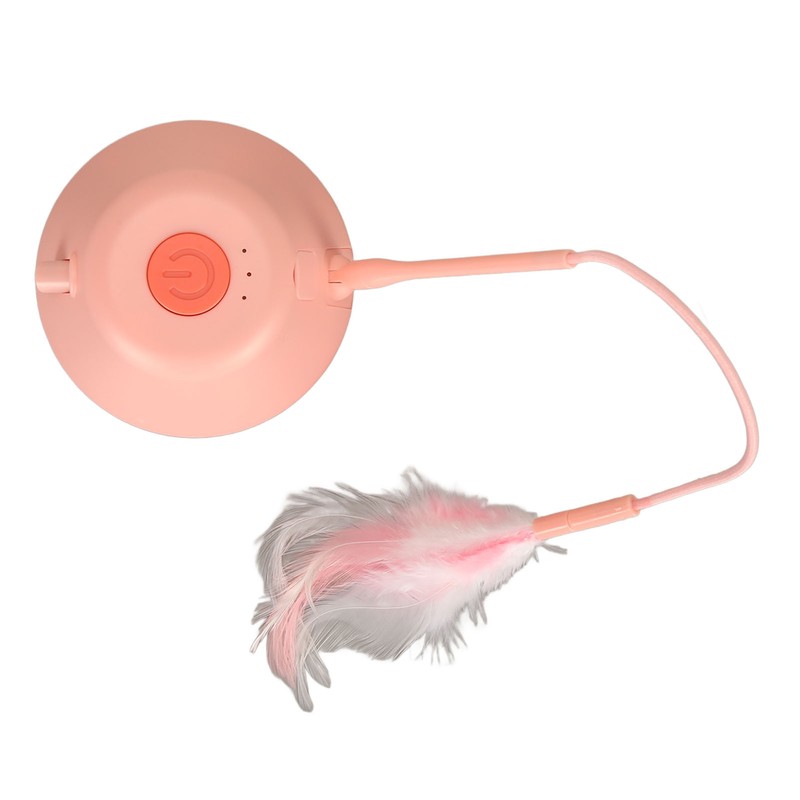 Electric Cat Feather Toy USB Charging Automatic Rotating Interactive Cat