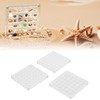 3pcs 36 Grids Acrylic Magnetic Shell Display Case Decorative Shell
