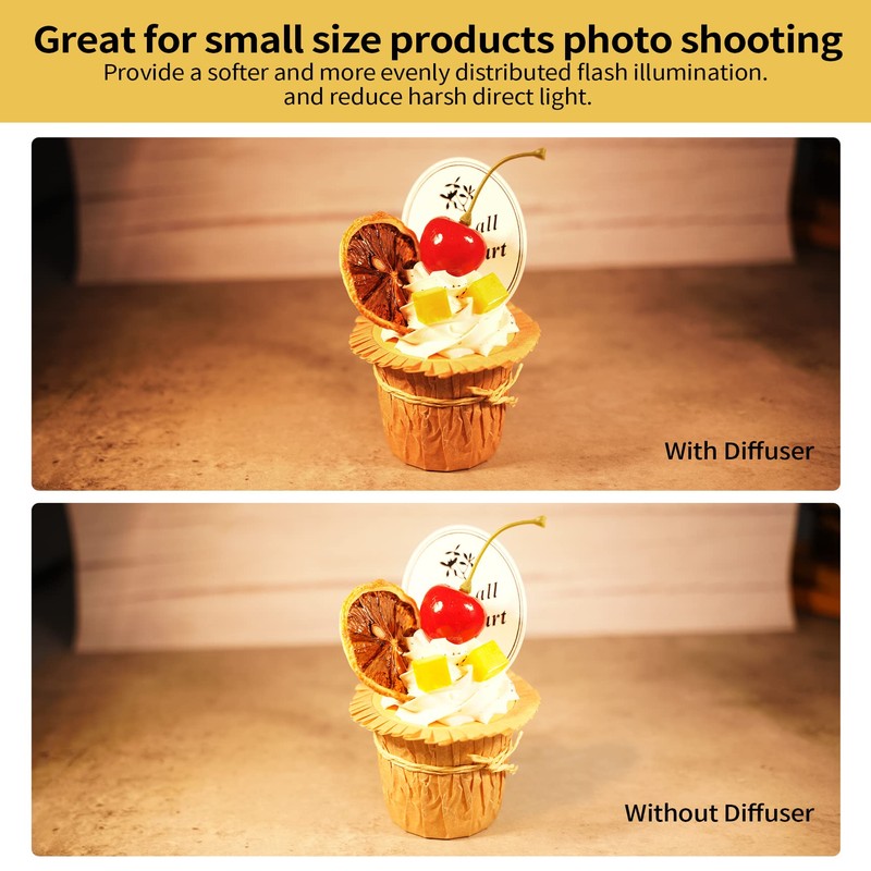 Meking Mini Softbox Photography Lighting Kit, 2700K Tabletop Led Lamp