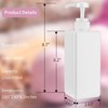 Pump Bottle Dispenser 22oz/650ml Jansburg 2Pack Refillable Square Plastic Lotion