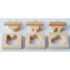 Yamako Onigiri Sushi Press Mold, Hinoki Mold, Flower, Approx. 3.5