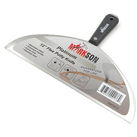 MARKSON Putty Knife 12", Scraper Tool Stainless Steel Blade, Paint Scraper with Nylon Handle Hammer End