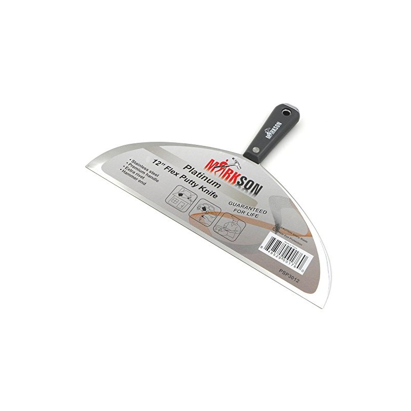 MARKSON Putty Knife 12", Scraper Tool Stainless Steel Blade, Paint