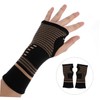Healeved 2 Pairs High Elastic Wristband Cycling Gloves Compression Wrist