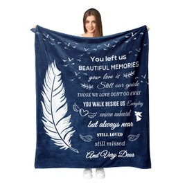 Fouca Bereavement Gifts Blanket, Memorial Gift for Loss of Loved one, Sympathy Gift, in Memory of Loved One Gifts, Condolence Gifts, Remembrance Gifts for Loss of Loved One Throw Blanket 60" x 50"