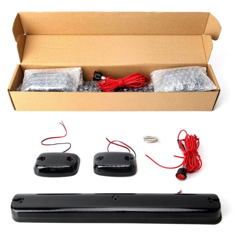 OPP ULITE Silverado Cab Lights Amber 30 Led, Smoke Cover
