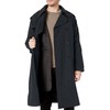 LONDON FOG Men's Iconic Trench Coat, Dark Navy, 46R