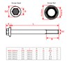 15mm Axle Spacers, 210mm Axle Spacers For 110cc 125cc 140cc