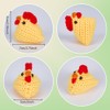 ACRNIGHEET 6PCS Crochet Kit for Beginners Cute Chicken Keychain Crochet
