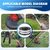 CHIHOLEN Pack of 4 Grass Trimmer Line Spool Compatible with