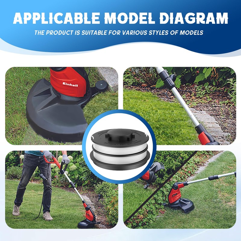 CHIHOLEN Pack of 4 Grass Trimmer Line Spool Compatible with