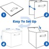 PowerKing Storage Box, 2 Pieces Foldable Storage Cube, Storage Box,