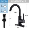 FROPO Black Bathroom Faucets | Matte Black Vanity Faucet with
