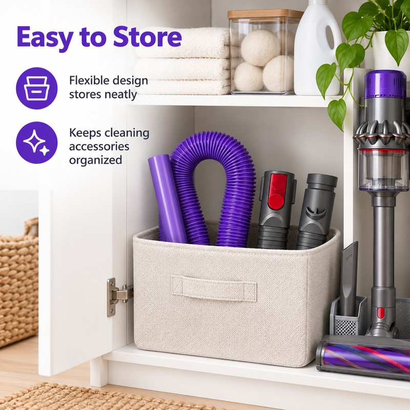 Dryer Vent Cleaning Hose for Vacuum Use – Flexible Crevice