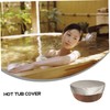 GANAZONO Bathtub Protector Large Size Round Hot Tub Cover Waterproof