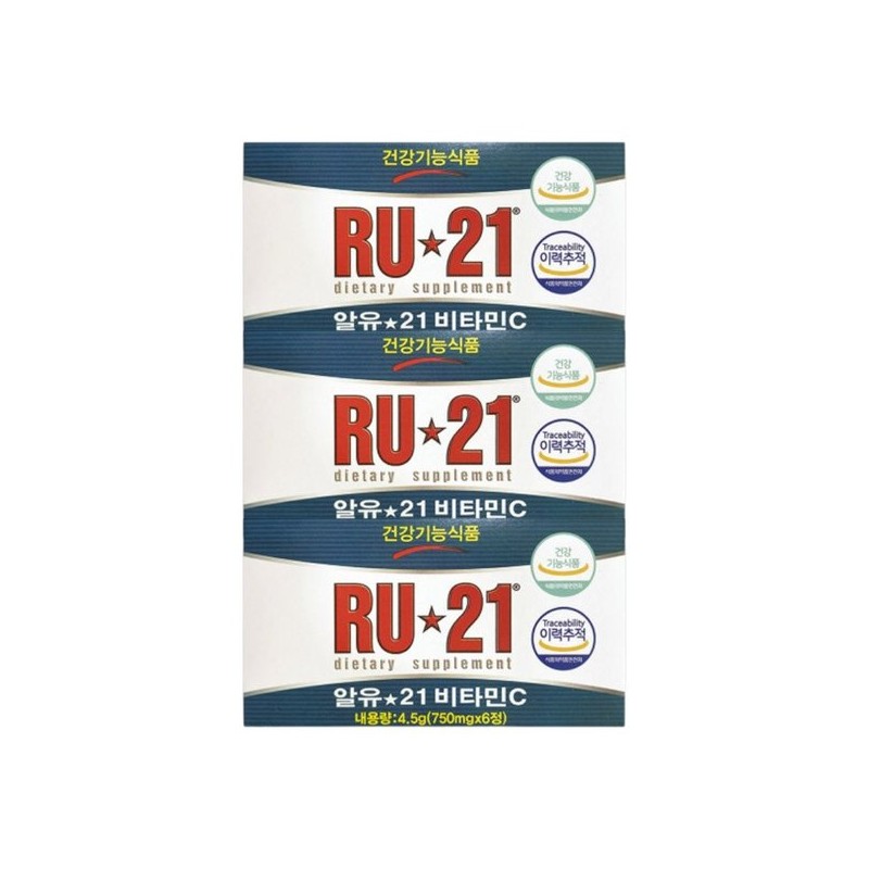 스피릿사이언스 RU-21 비타민C 6정 3개 Spirit Science RU-21 Vitamin C
