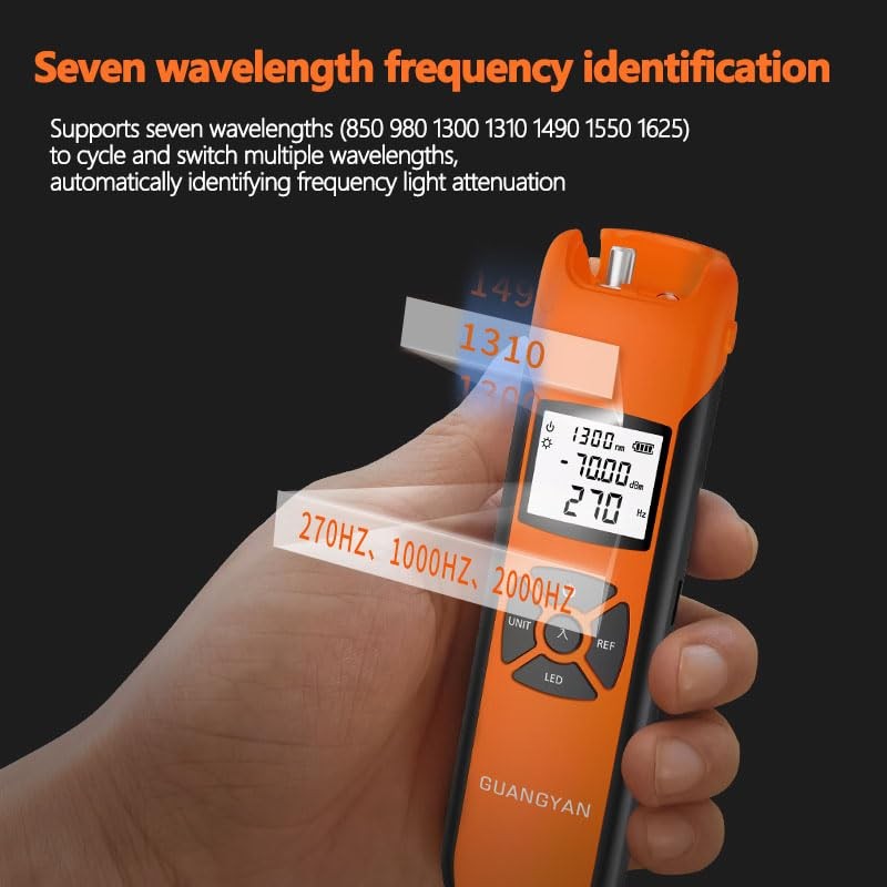 Oaufttik G10 Optic Power Meter -70+10 dBm Fiber Light Meter