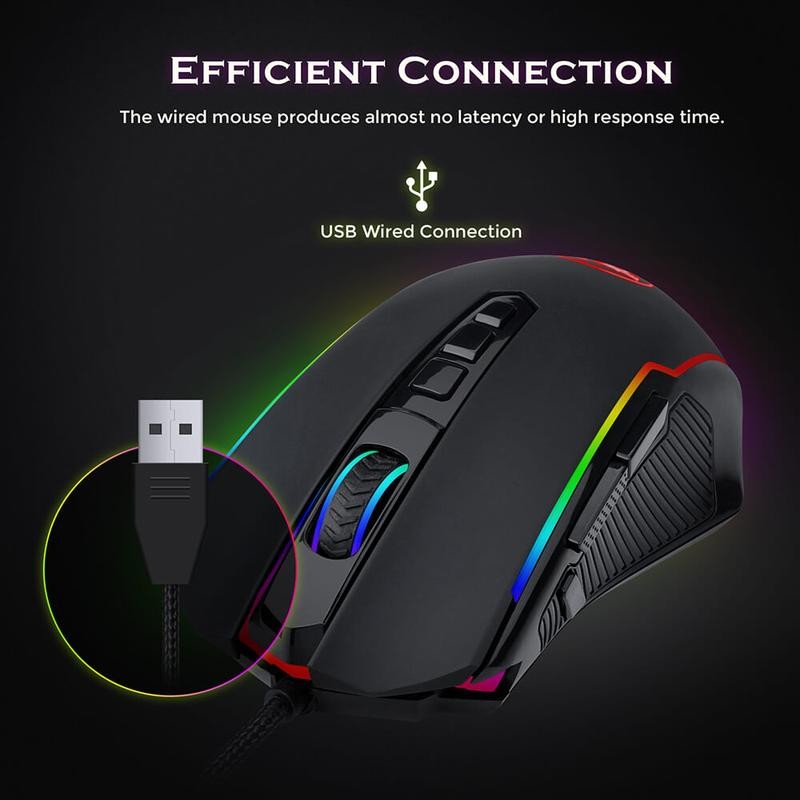 Redragon M910 Ranger Basic RGB Wired Gaming Mouse 8000 DPI