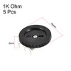 uxcell 1K Ohm Dial Wheel Potentiometer for Audio Stereo Volume