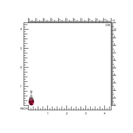 Silvershake Synthetic 2.1 Ct Red Ruby 925 Sterling Silver Pendant July Birthstone Jewelry