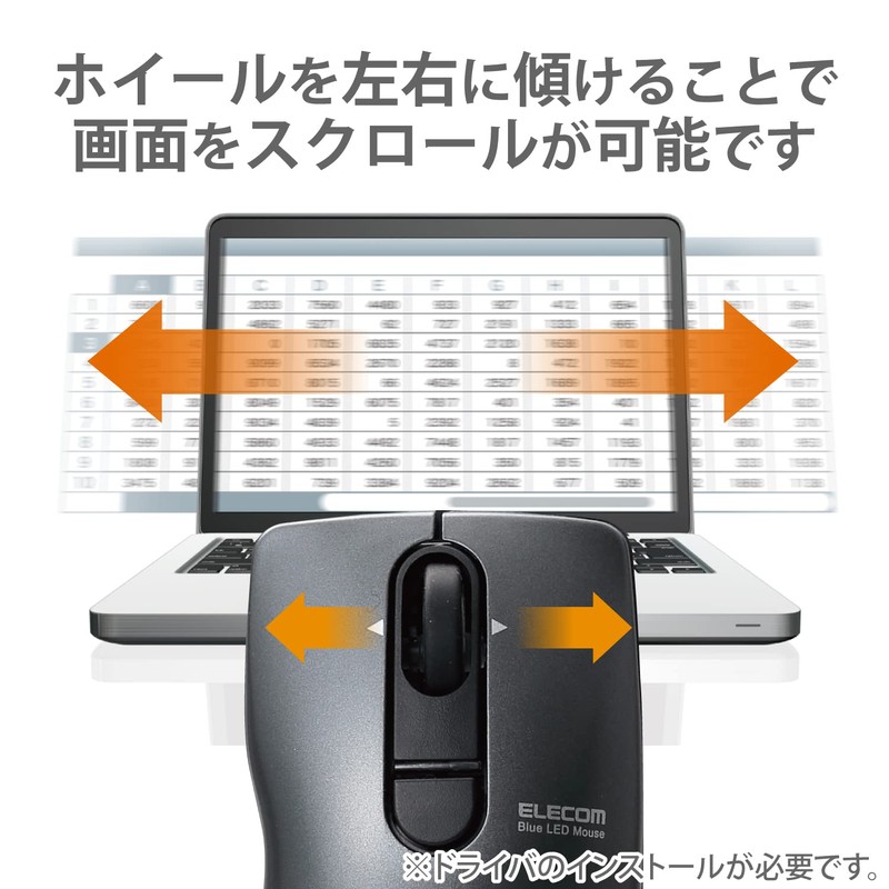 ELECOM Wireless Mouse (Receiver Included) M Size, 3 Buttons, Silent,