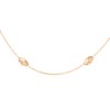 Tuscany Silver Rose Gold Plated Diamond Cut Ball and Trace