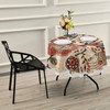 JUMBEAR Floral Round Tablecloth Polyester Circular Table Cloth Beautiful Water