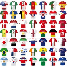 2026 World Cup Soccer Flags Bunting Banner – 50PCS International Country String Flags Decoration for Sports Parties, Outdoor Events & Fan Celebrations (Non-Top 48 Teams Edition)