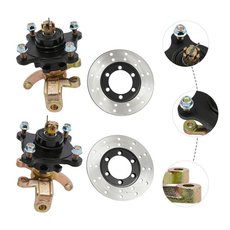 DOONARCES ATV 4 Stud Front Wheel Hub Front Brake Disc