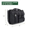 Silfrae Military Briefcase 15.6Inch Tactical Laptop Messenger Bag Laptop for