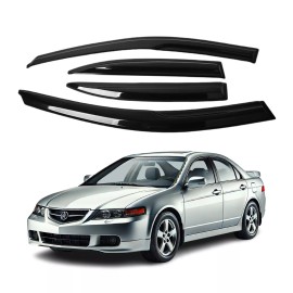 Sunwei Fits for Acura TSX 2004-2012 Acrylic Side Window Visor Sun Rain Deflector Guard