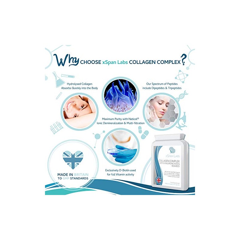 Collagen Complex with Hyaluronic Acid & Seaweed - 60 Capsules