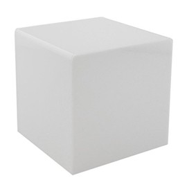 Marketing Holders Platform Display Box Art Sculpture Pedestal Collectible Cube Cover Trophy Trinket Acrylic Showcase Stand Expo Event Wedding Reception 9"w x 9"h x 9"d White Pack of 2