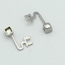 Ipetboom Eyeglasses Nose Pads Arm 1 Pair Metal Replacement Nose Bridge Push-on Type Eyeglasses Repair Parts for Glasses Eyeglasses Sunglasses