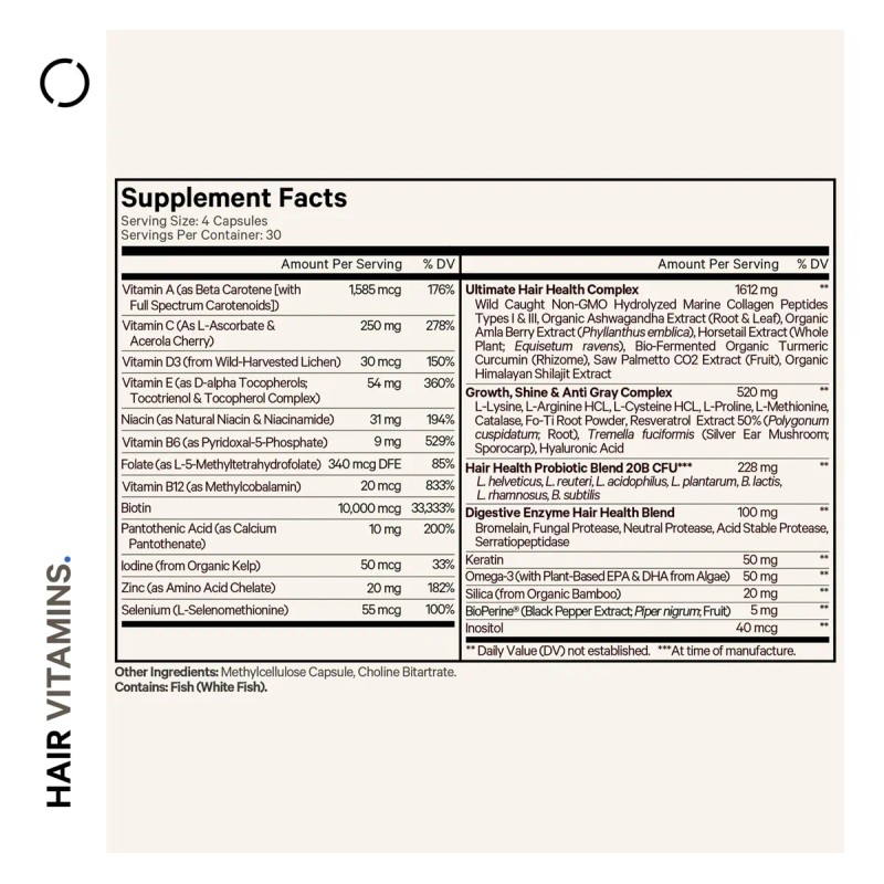 Codeage Vitaminas Para Cabello 10000mcg Biotina 2 Pack