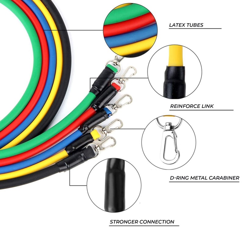 Xn8 Resistance Bands With Handles Weight Exercise Stretch Bands Set