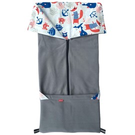 BYBOOM Universal Baby Footmuff and Blanket 2-in-1 for Pram/Buggy, Cuddly Soft Children's Blanket, Mat, Crawling Blanket 100 x 100 cm, Double-Sided, Fluffy, Ideal from Spring to Autumn