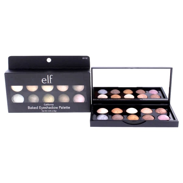 Eyeshadow e.l.f. ELF Baked Eyeshadow Palette, CALIFORNIA - 85141 **NEW