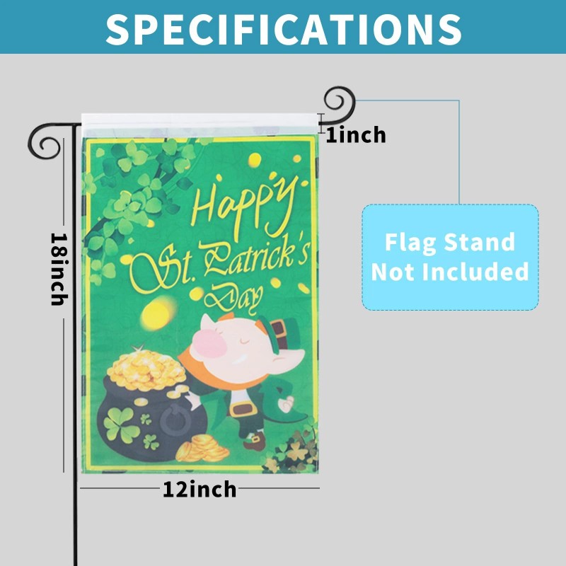 Foxany 12 Pack Seasonal Garden Flags One-Sided 12 x 18