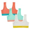 INNERSY Girls' Cotton Sports Bra Comfy Wireless Training Bra for