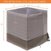 MODERN WAVE - Extra Thick Air Conditioner Cover for Outside