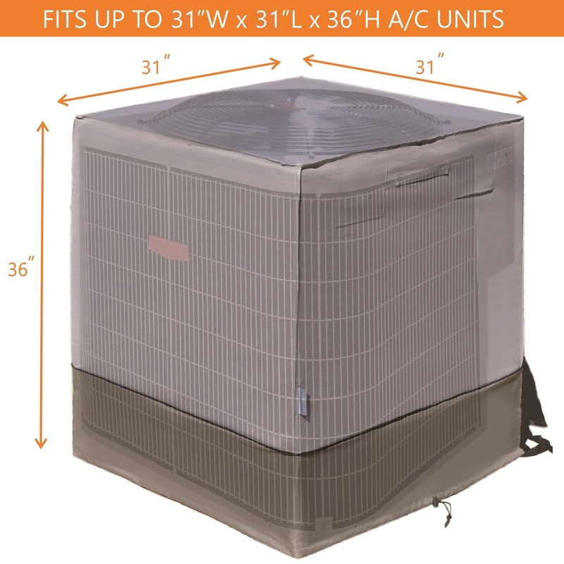 MODERN WAVE - Extra Thick Air Conditioner Cover for Outside