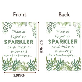 Life Memorial Cards 50 Pcs Green Leaves Celebration Memorial Funeral Cards - Memory Card for Celebration of Life For Funeral,Wedding,Anniversary,Baby Showers,Birthday,Graduation, Retirement 4 x 6 Inch