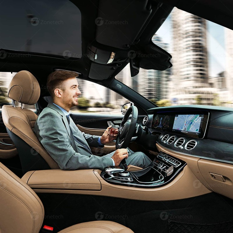 ZONETECH Woodgrain Steering Wheel Spinner - Universal Fit Premium Quality