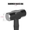 3lb Sledge Hammer - Heavy Duty Drilling Hammer with Forged