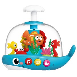 Baby Toys 6-12 Months, Press & Glow & Spin Infant Toys, Cause and Effect Baby Musical Toys Educational Toy for 1 Year Old, 1st Birthday Gifts for 6 7 8 9 10 11 12Month