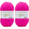Crochet Yarn Hot Pink Amigurumi Yarn 560 Yards, 2 Pack