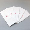 Single Altar Linen White Church Purificator 100% Cotton with Red