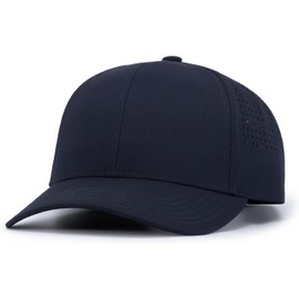 Pacific Headwear Lightweight Perforated Snapback Navy