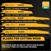 40-Piece Bi-Metal Reciprocating Saw Blade Set, Premium 4 & 6